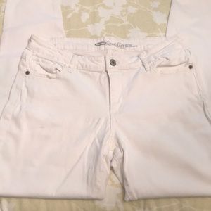 Old Navy Rockstar White Jeans